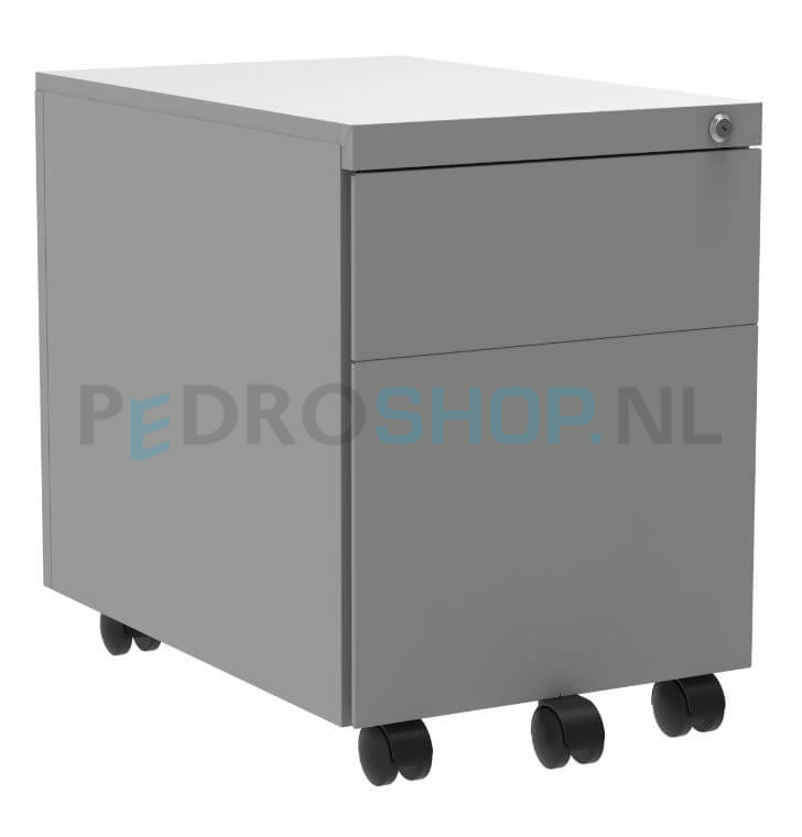 Ladeblok PDC -22 met 2 laden, 60 cm diep, lichtgrijs