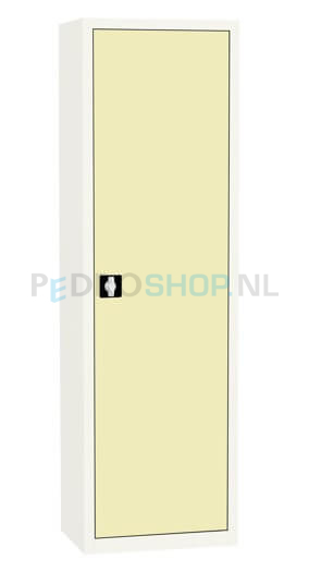 Draaideurkast SQ-202, 199*80*43,5 crème, 4 legborden