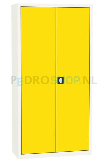 Draaideurkast SQ-203, 199*100*43,5 geel, 4 legborden
