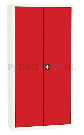 Draaideurkast SQ-203, 199*100*43,5 rood, 4 legborden