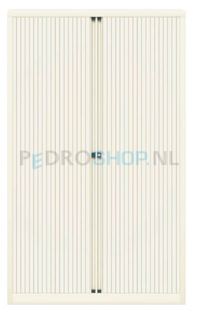 Roldeurkast Bisley Basic+, krijtwit, 4 legborden, 198*120*43