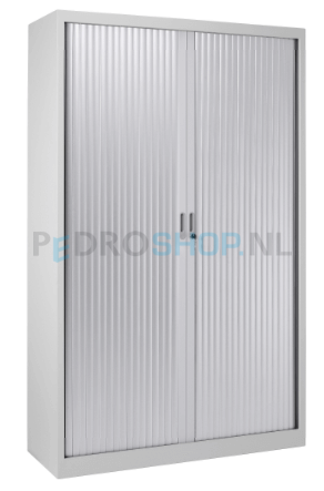 Roldeurkast PDC 195-100, 195*100*45, 4 legborden, aluminium